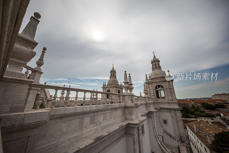 Roof of Sã或Vicente de论坛,里斯本,葡萄牙